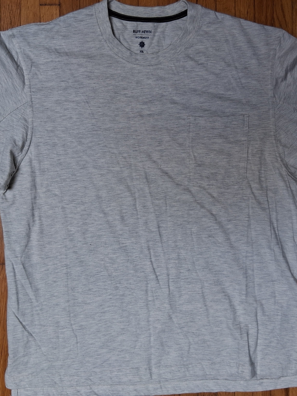 Ruff Hewn Light Heather Gray Short Sleeve Pocket Tee